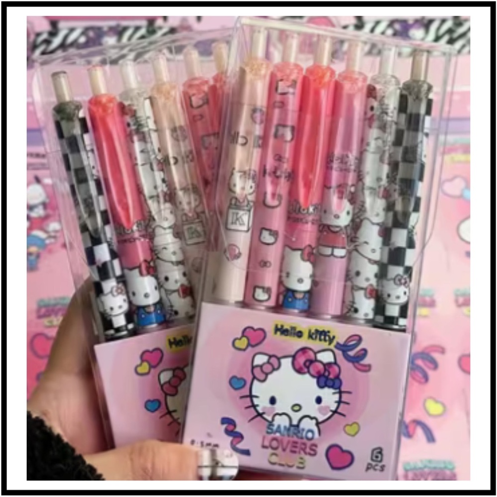 6 Pack Sanrio Hello Kitty Stationary Pens
